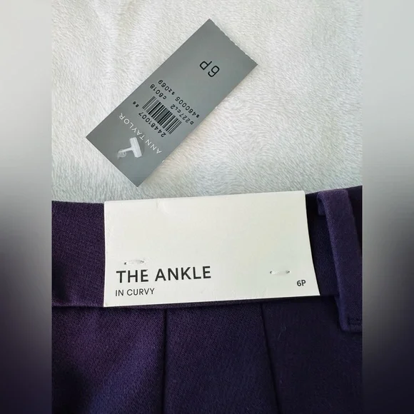 Ann Taylor Purple Straight Leg Pants - Picture 5 of 9